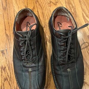 Clarks Men's Brown Leather Shoes
